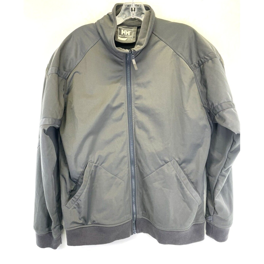 Helly Hansen Mens Large Grey Golf  Soft Shell Windbreaker / Jacket (R35) NW/OT's